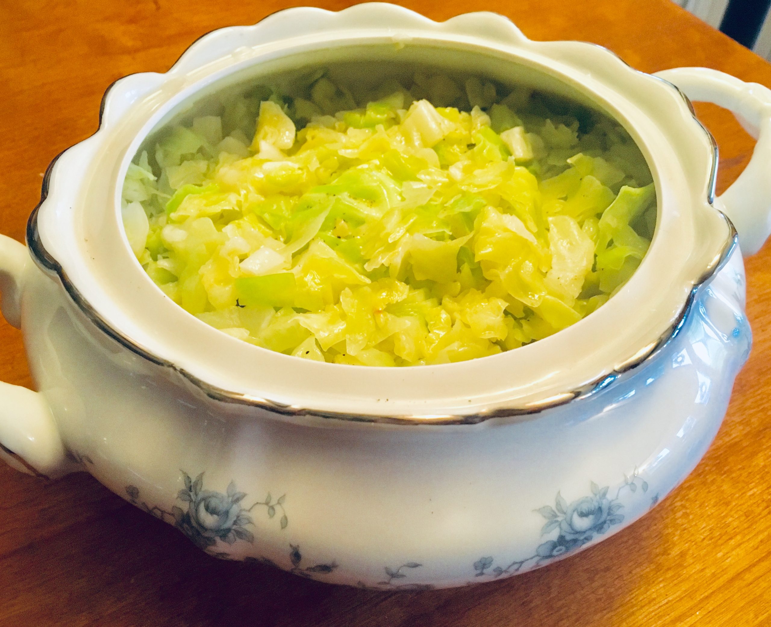 Steamed Cabbage with Lemon Butter